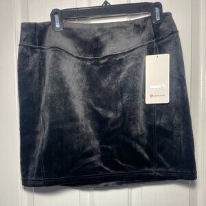 Lululemon Scuba HR Mini Skirt Velvet Black High Rise Athleisure Large